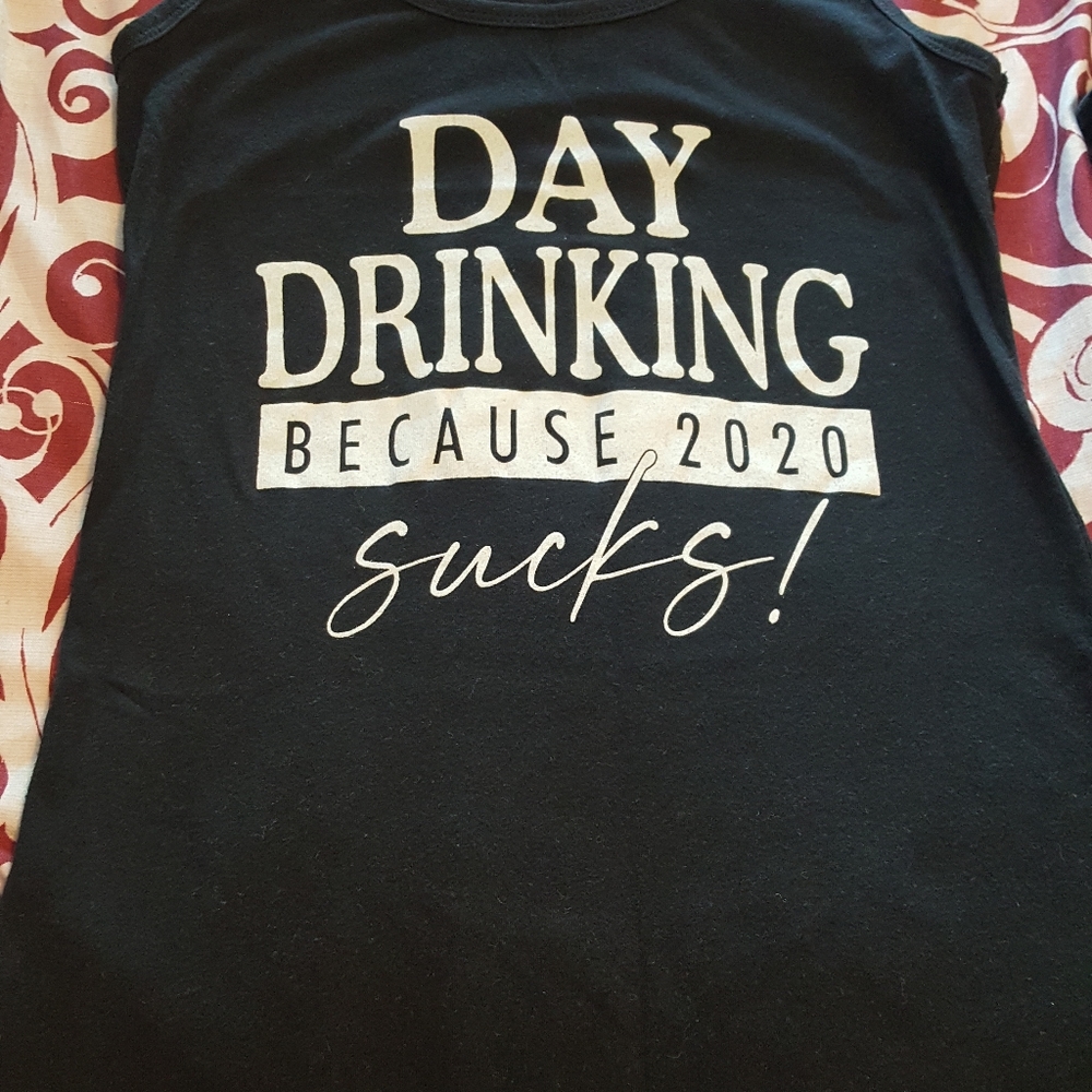 Racerback tank top.